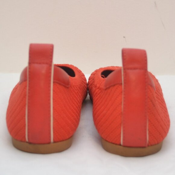 Everlane Day Glove Reknit Red Ballet Flat Pre Owned Size 8 - Picture 4 of 8